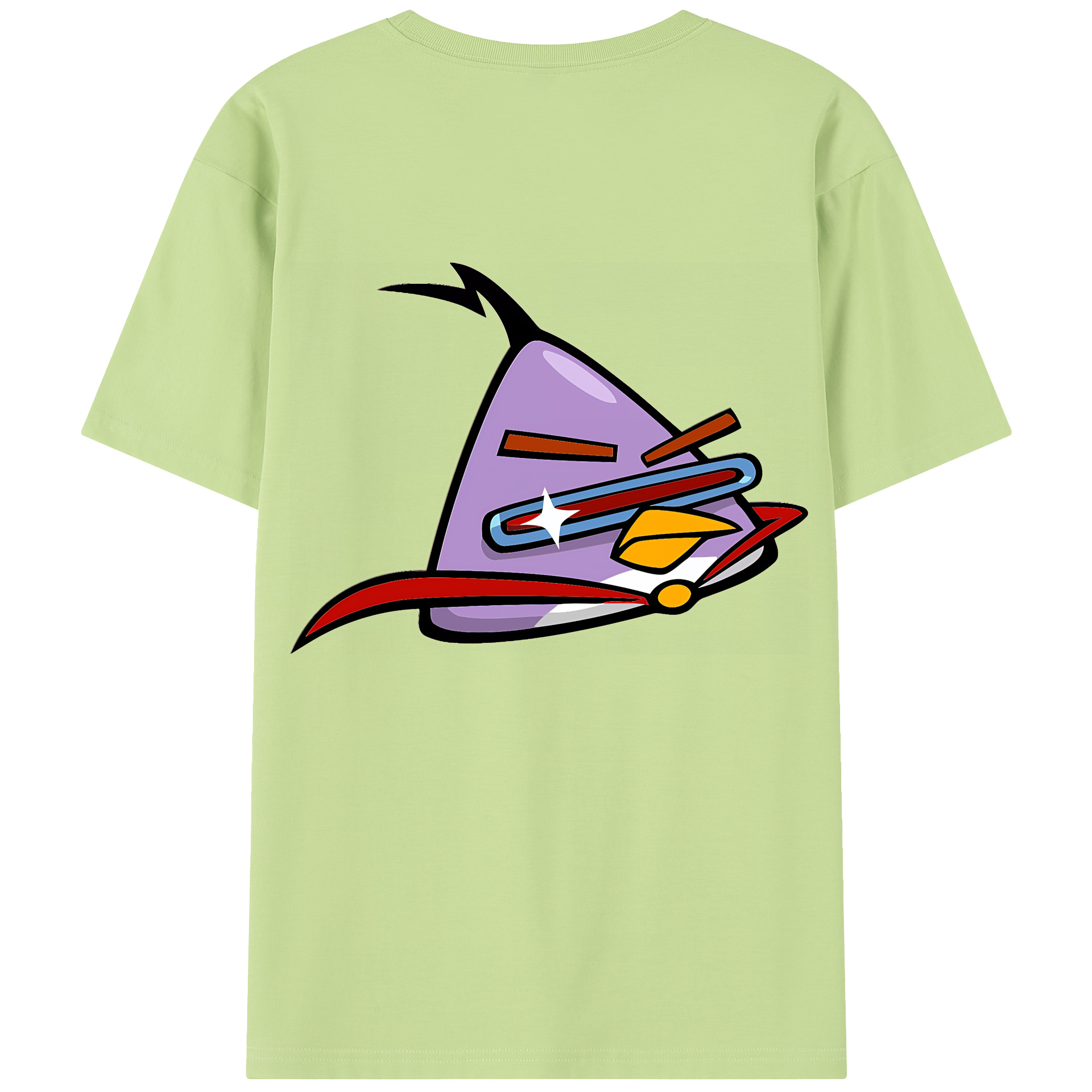 （画像用） Angry Birds アングリーバード 綿100％半袖Tシャツ（背面プリント）